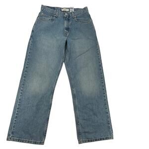 Levi's 569 Loose Straight Jeans Light Wash Blue Boys 14 Reg Fits Women 28 Skater